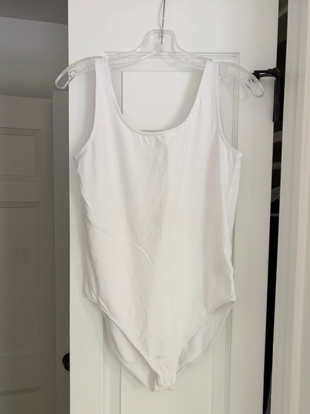 GAP White Scoop Neck Tank Bodysuit